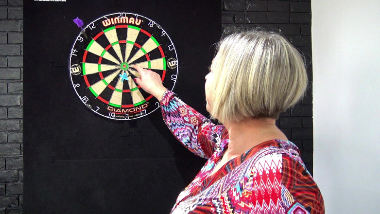 Mrs Marie X: Strip Darts Fuck Threesome