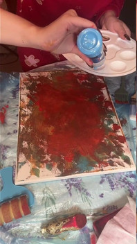În ochelari mari Asmr Acrylic Art Bloom în ceață partea 2
