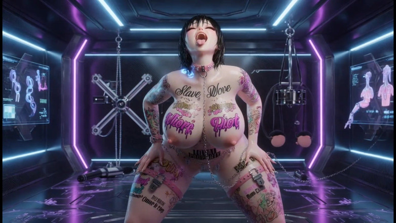 Stories&Anime: Lira Loyal Slave - Futuristic High-tech BDSM Training Chamber 3D Hentai