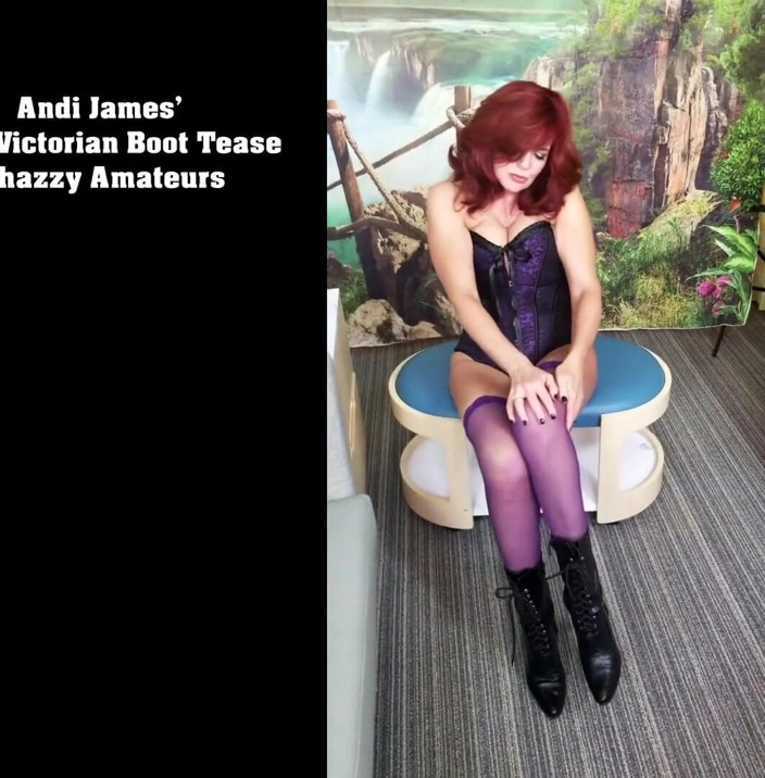 PornoJuice: Andi James Olde соблазняет викторианки сапогами