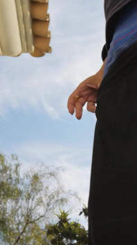 Hot Guy Caught Smoking and Sagging Outside (non-nude)