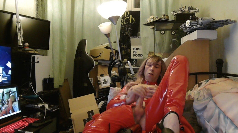 Shinigami55: Costum de pisică sexy și masturbare