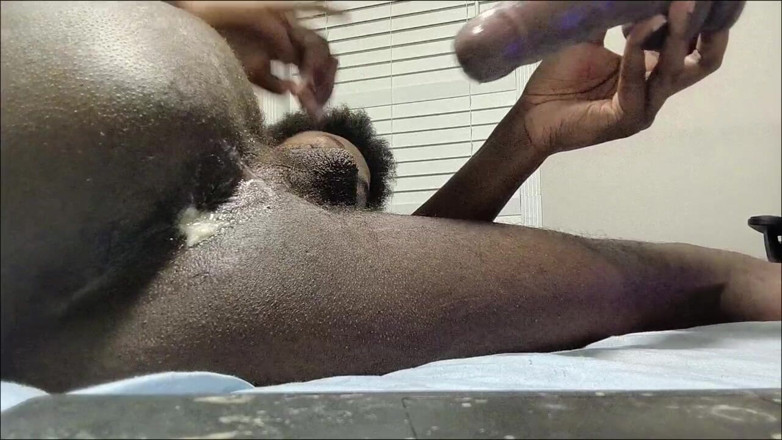 DaBlackFemboy: Addicted to BBC Dildo Creamy orgasms