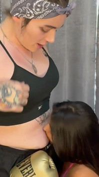 Misty Addams Boxes Nancy Thompson Into Belly Worship