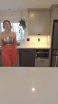 Cooking in Lingerie Turns Into Sex in the Kitchen