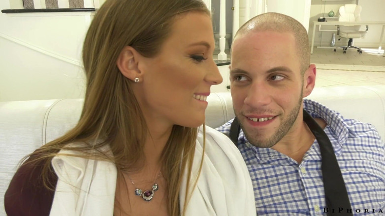 Bi Phoria: BiPhoria - 妻が夫に男性ストリッパーをプレゼントし、初めてのバイファックに繋がる - BiPhoria