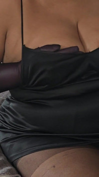 5 Inch High Heels, Stockings, Satin Nightie and Satin Gloves, Part of a Longer Video Thats Out on Friday.