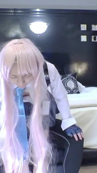 Blue Archive Hoshino Cosplay Debut. Slender Idol Level Cosplayer in a Wild Solo Session