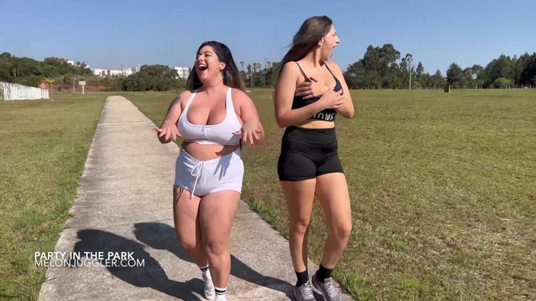 Busty BBW Latinas: Busty BBW Lesbians Having Sex in a Park