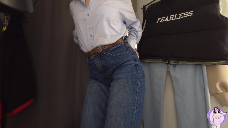 Sweet Ophelia: Aggressive Masturbation of a Student in a Store Fitting Room...
