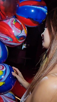 Bambolina nos ayudó a decorar la habitación para una fiesta
