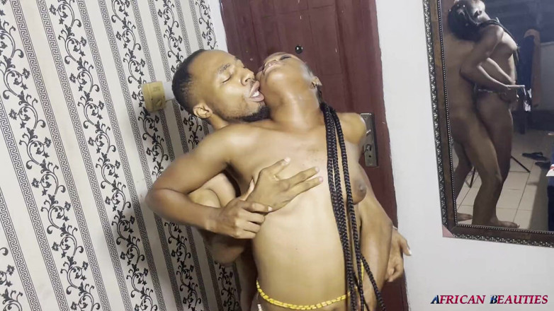 African Beauties: Cute Teenie Hard Rough Fuck Squirting Her Dude's Face