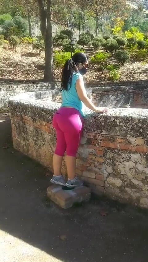 DragonGalaxy11: Horny hiker shows her tits for fun but also gets...