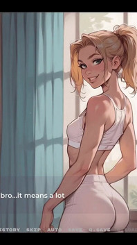 Ma nouvelle copine, jeu hentai tabou, épisode 2, ma demi-sœur aux petits seins et ma belle-mère me taquinent en maillot de bain !