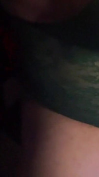 Sexy Cross Sissy Slut with Green Lingerie Play and Cum