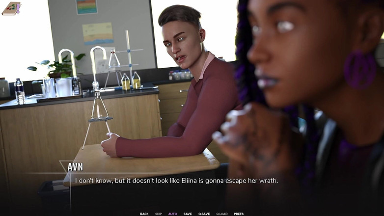 AVN Teller: Taboo University #03 - Chem Class with Beatiful Black 18yo and Blue Haired...