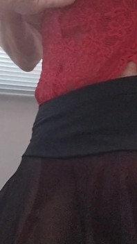 CD Displays Lingerie Before Masturbating and Anal Play