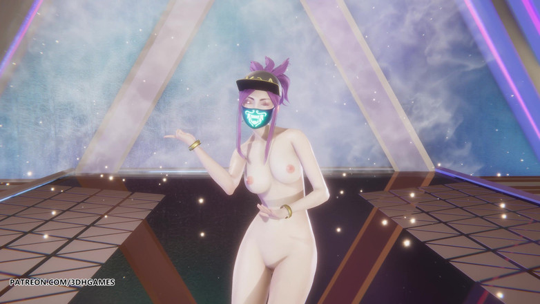 3D-Hentai Games: [mmd] Aespa - Testículo Akali sexy liga de leyendas de danza...