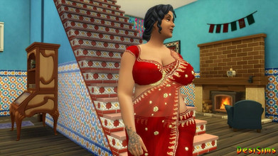 Desi Sims: Suami India yang tidak dipuas mengongkek menantu perempuan yang baru...