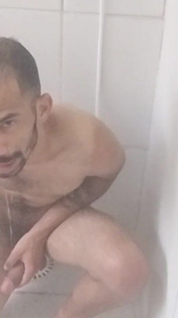 Male in the Shower