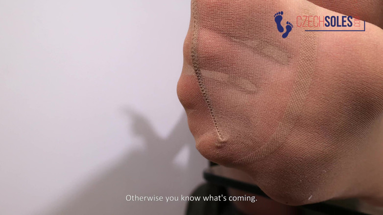 Czech Soles - foot fetish content: Your Teacher's Sweaty Pantyhose Punishment