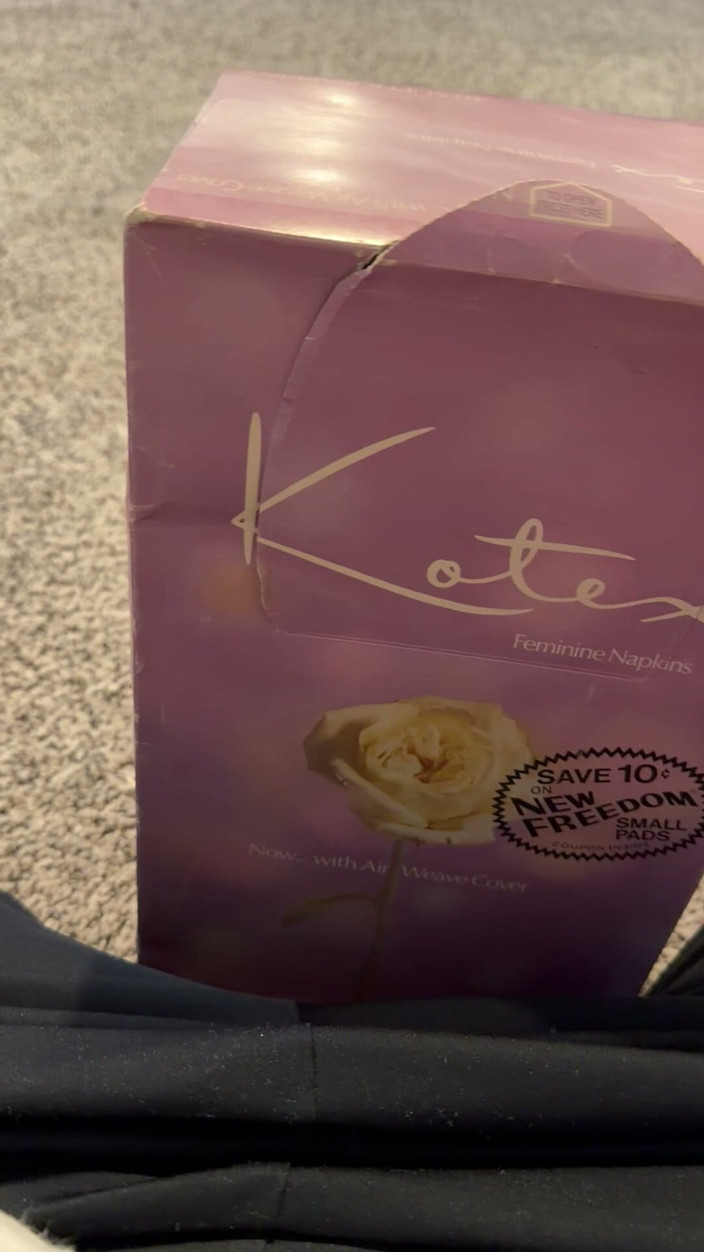 Takepad: Snelle Kotex-servet klaarkomen