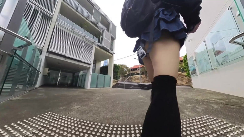 Asiansissypublic: Walking Around in the Busy City, Riding a Dildo in...