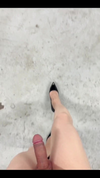 Nude Pantyhose and 12cm Highheels Try on