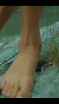 Full Video Check Out My Cute Tanned Feet Strolling Along a Lake Shore