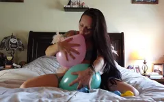 I Love Fucking My Balloons I Can't Help the Way Balloons Feel Between My Legs, Rubbing My Clit Through My Panties