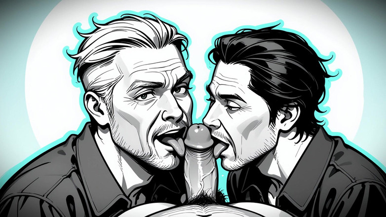 Erotic Man: Ai Porn पुरुष लंड साझा कर रहे हैं