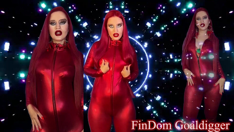FinDom Goaldigger: Transformação brilhante de bodysuit
