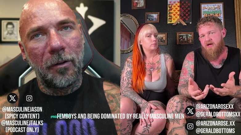 Raw and Uncensored with Masculine Jason: Porn Star Confessions - Arizona Rose and Gerald Bottoms (episode 207)