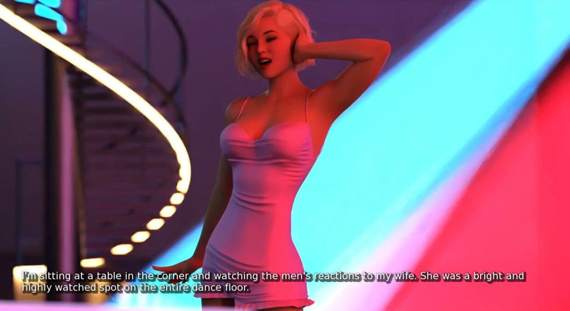 XXX Games Bunk - Trans: My Hotwife - Gameplay - Roleplay - Wife Surprised to See Cock of...