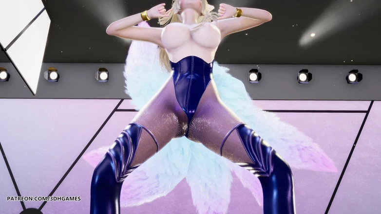 3D-Hentai Games: [MMD] Chung Ha - Play kda Ahri sexy striptease league of...