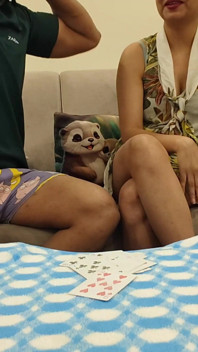 Stepsister Saara Lost Her Pussy in a Card Game