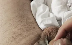 Verbal Wank and Cum on My Leg