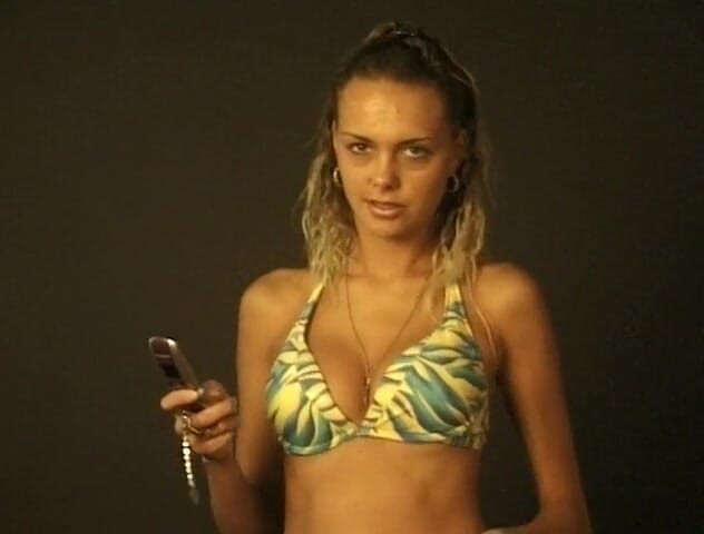 Flash Model Amateurs: She is talking on the phone in her bikini