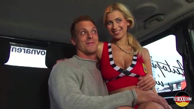 123XXX - Fucked Amateurs in Germany!: Cute Blondie Enjoys Good Fucking in a Van