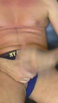 Jerking off in My Nypd Jock Strap