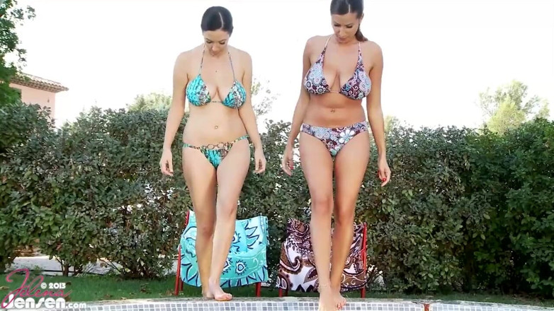 Jelena Jensen: Jelena Jensen y Sensual Jane en el coño lésbico caliente...