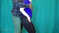 FetishCamper: Volledige video-legging slijpen yogabroek tieten aanraken