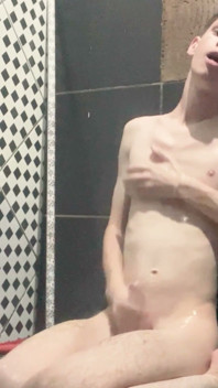 Kedoimath - a Skinny Twink in the Shower Rubbing the Soap in His Wet Body