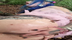 Mania Pigmilk: Golosa, dulce gótica se dispara con semen y dedos culo