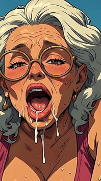 Older Women Blowjob Art