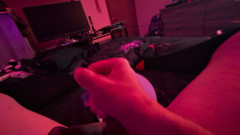 Shoot That Huge Thick Load of Cum All Over That Big Black Dick thumbnail