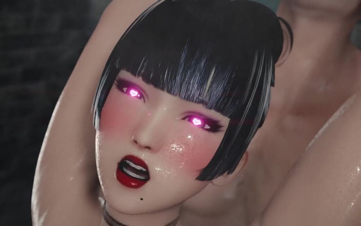 Velvixian 3D: 女天狗シャワー(妊娠中バージョン)