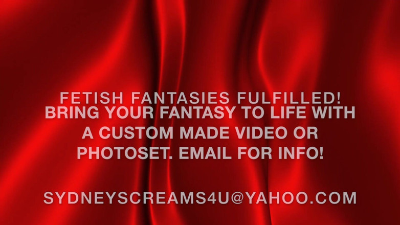 Sydney screams fetish: Vysoce kalorický výtěrný nápoj - HD mp4