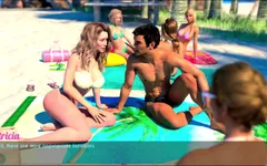 Dag 16 - Gratis - Del 3 - Sophia hade en stund med Dylan på stranden.