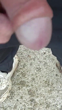 Friend Is Holding My Cock While Im Peeing on the Ground Outdoor